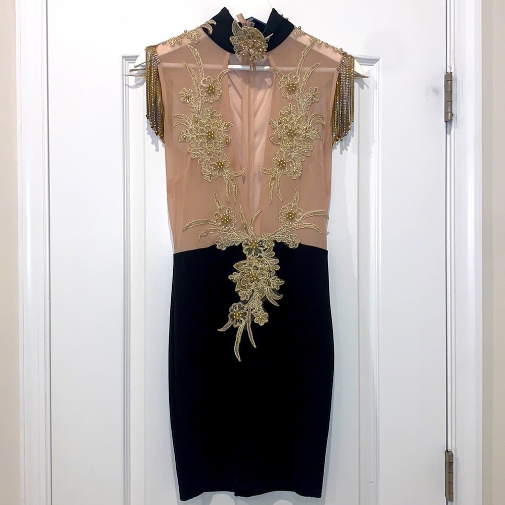 Crystal and pearl dazzle dress